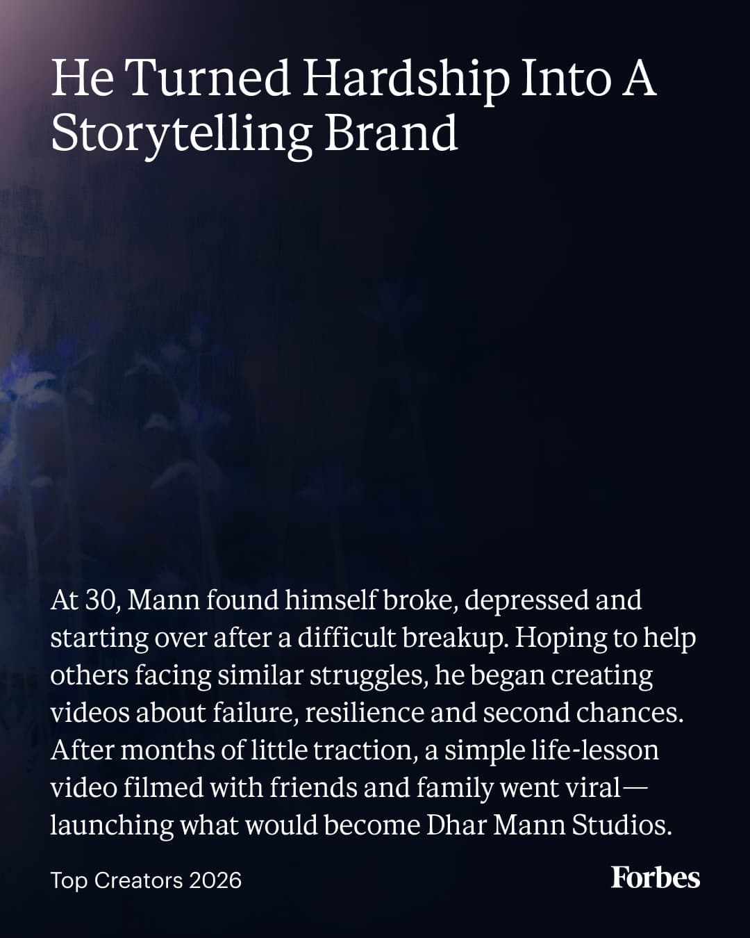 Forbes Top Creators feature